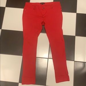 Red jeggings